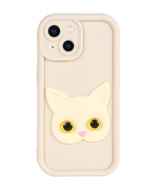 ASR Prime Premium Mobile Case for iPhone 14 (Cat Silicon Design): Playful Protection with a Personal Touch.