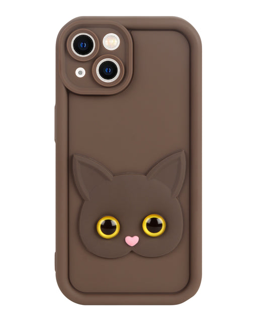 ASR Prime Premium Mobile Case for iPhone 13 (Cat Silicon Design): Playful Protection with a Personal Touch.