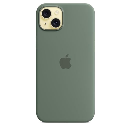 Asr Prime iPhone 15 Plus Silicone Case with MagSafe - Green.