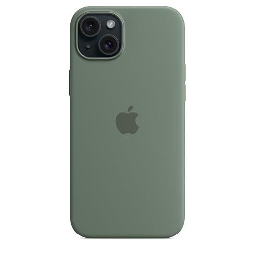 Asr Prime iPhone 15 Plus Silicone Case with MagSafe - Green.